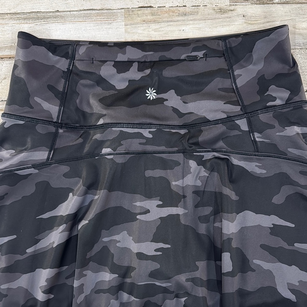 Athleta Match Point Black Camouflage Women's Skort with built in shorts - Picture 14 of 15